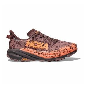 Hoka Vibrant Orange and Purple Trail Shoes